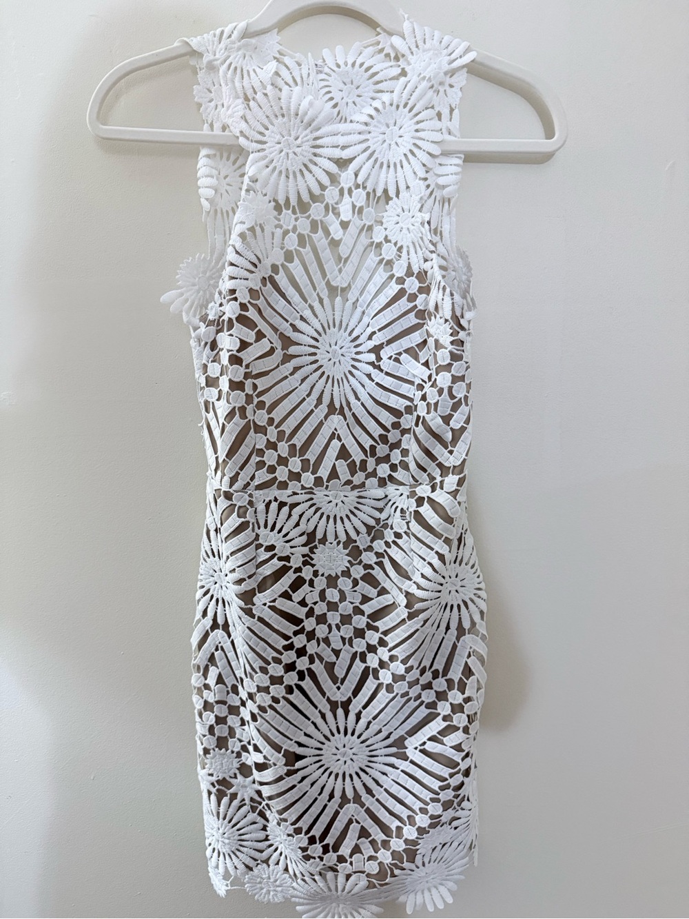 NWT SAYLOR x Free People Presley Mini Dress Embroidered Ivory White | Size XS